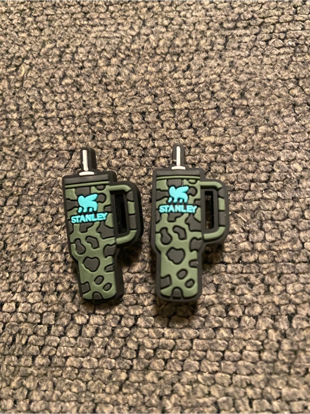 Stanley Camo Green Croc Charms - 2 Pack